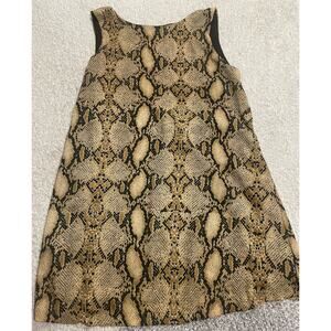 NWT Olivaceous Women's Size Large Sleeveless Snakeskin Print Mini Dress Mob WIfe